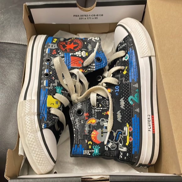 Converse CTAS HI Black/Bright Poopy-12 - Picture 7 of 7